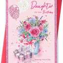 5 x Daughter Birthday Card from Mom, Happy Birthday Card for Daughter, Cute Birthday Gifts for Girls Her, 8x5.3 inches