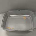 Stainless Steel Sifting Litter Box, 23.6" L x 15.7" W x 13" High Sided Metal Sifting Cat Litter Box for Pine Pellets, Enclosed Sifting Box with Lid, Anti-Leakage, Easy Clean for Big and Multiple Cats