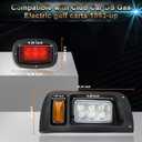 Golf Cart Deluxe Light Kit for Club Car DS 12V Street Legal Golf Cart Upgrade Headlight Taillight Kit for DS LED Light 1993 up with Turn Signals Hazard Light Switch Horn Brake Pad