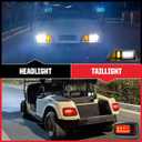 LED Headlight and Tail Light Kit for EZGO TXT 1996-2013 Gas and Electric, Street Legal 12V LED Kit