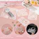 PATIKIL PVC Jewelry Bags, 50 Pcs 5" x 3.5" Jewelry Pouches Clear Zipper Bags Anti Oxidation Self Sealing Small Bags for Earrings Necklace Bracelets Storage Travel Business