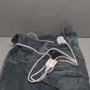 Soft Plush Back Electric Heating Pad with 6 Levels Rapid Heat, 60x30cm, Ideal for Home, Office, Travel & Business Trip (US Plug 110V)