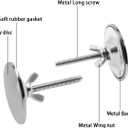 Kitchen Sink Hole Cover, TTZEZE Faucet Hole Cover Stainless Steel Kitchen Sink Tap Hole Plate Stopper Cover Blanking Metal Plug for Leakage Prevention (Silver)