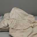 Tufted Ruffle Crib Bedding Set 3 Pieces Baby Boho Quilted Comforter with Fitted Sheet and Bed Skirt - Cute Ruffled Shabby Chic Baby Bedding Soft Blanket Design Cream White