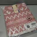 Dokotoo Women's Long Sleeve Crewneck Sweater 2025 Pullover Knit Tops Cozy Sweaters for Women Fall Clothes (Pink, M)