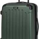 Kenneth Cole REACTION Renegade Luggage Expandable 8-Wheel Spinner Lightweight Hardside Suitcase, Cilantro, 24-Inch Checked