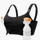 Pumping Bra Hands Free Seamless Comfort PatentedClasps Nursing and Pumping Bra in One Breast Pump Bra All Day Wear S