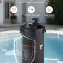 VEVOR 2026 Pro Pool Cartridge Filter System 100 Sq.Ft, Pool Filter for Inground & Above Ground Pools, Compatible W/Pumps 1/2HP~1HP | Up to 6142 GPH Max Flow, Pool Filters for Pools Up to 23775 Gallons