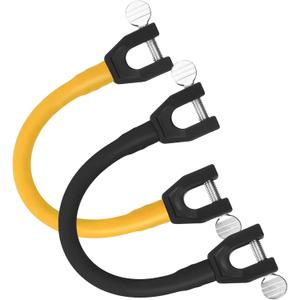 Gejoy 2 Pieces Ski Tip Connector Trainer Ski Training Aid Snow Training Tools for Winter Beginner Training (Yellow, Black)