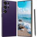 I25 Ultra Unlocked Cell Phone, Built in Pen,6.99" HD Screen 8+256GB Unlocked Phones,6800mAh Long Battery Life Smartphone,5G/Dual SIM/Fingerprint Unlock/Face ID (Purple)