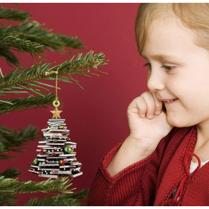 Personalized Book Ornament, Custom Book Ornaments for Christmas Tree, 2025 Acrylic Book Tree Decoration, Bookloves Gift for Bookworm, Book Club, Bookish, Library