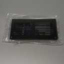 Vent Systems 8'' x 4'' Inch (Overall Dimensions) Pack of 5 Black Air Vent Duct Cover Metal Return Grill with Built in Pest Guard Screen HVAC Grille for Home Improvement 6x2 (Opening Dimensions)