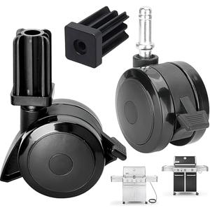70360 Locking Caster w/Insert for Weber Genesis 300 Grill Parts Genesis E310 E320 S330, for Weber BBQ Wheel Replacement Grill Spirit 310 Parts Spirit E210 E310 for Webber Summit Grill Parts(2007-2011)