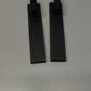 PMMASTO Shower Door Hooks, (7.5 Inch) Extended Towel Hooks for Bathroom Frameless Glass Shower Door, Stainless Steel Heavy Duty Hooks for Hanger Robe,Towel (Black ''T'' Shape 2 Pack)