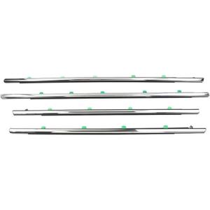 Car Door Sealing Strip for CRV 2012 2013 2014 2015 2016 4pcs Chrome Car Weatherstrip Window Molding Trim Window Sealing Strip Car Weather Stripping