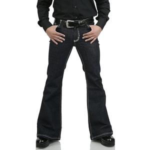EVEDESIGN 70s Outfits Bell Bottom Pants for Men,Mens Bell Bottom Jeans Flared Jeans, Blue Large