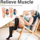 Diu Life 3 Pairs Plus Size Compression Socks for Women and Men Wide Calf Extra Knee High Support for Circulation (4X-Large, 02 Assorted 04)