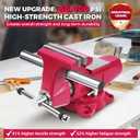 Forward 1760B 6 Inch Bench Vise Heavy Duty with Anvil and 360° Swivel Base