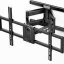 MonTEK Full Motion TV Wall Mount for 43"95" TVs, Pre-Assembled & up to150lbs, Heavy Duty TV Mount Bracket with Tool-Free Tilt/Swivel/Extension, Max VESA 800x400, Fits 16"/18" Studs, HW1242BK