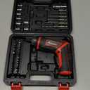 AVID POWER Electric Screwdriver Set Rechargeable 4V Cordless Screwdriver Kit with 44pcs Accessories, 5.65Nm Screw Gun, 5+1 Torque Setting, 2 Position Handle with LED Light