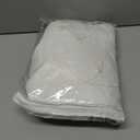 Bujasso Floral White Semi Sheer Curtains 54 inch Embroidered Leaf Patterned Window Curtain Panels with Lined Privacy Farmhouse Light Filtering Drapes for Living Room Bedroom Grommet Top W38 xL54 x2 (White/Double Layer)