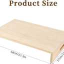 21.3"x14.7" Wooden rv Stove Top Cover, rv Sink Cover Cutting Board for Extra Counter Space, Multipurpose Camper Stove Cover for Kitchen, Campers, with 2 Detachable Support Panels