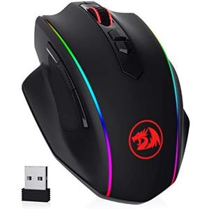 Redragon M686 Wireless Gaming Mouse, 16000 DPI Wired/Wireless Gamer Mouse with Professional Sensor, 45-Hour Reliable Power Capacity, Customizable Macro and RGB Backlight for PC/Mac/Laptop