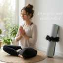 Yoga Mat Scrunchie Stretchable Elastic Chiffon Fabric Yoga Mat Holder Strap Band for Women Men(Mat Not Included)