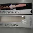 K&K Thermal Brush Curling Iron 1.77 Inch Ceramic Tourmaline Ionic Hair Styler for Loose & Voluminous Curls, Dual Voltage for Long Hair