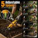 Mini Handheld Tiller Cultivator for Gardening Compatible for Dewalt 20V