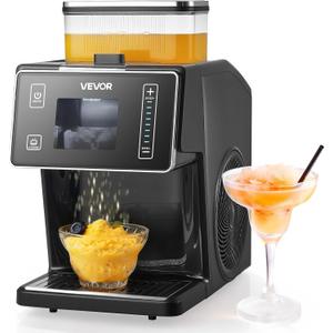 VEVOR Snowflake Ice Machine, 44LBS/24H Snowflake Ice Maker, Ice-Shaver Machine with Stainless Steel Blade, Electric Snow Cone Maker with 0.2 Gal Tank, 60S Fast Pre-Cooling, for Home & Small Gatherings