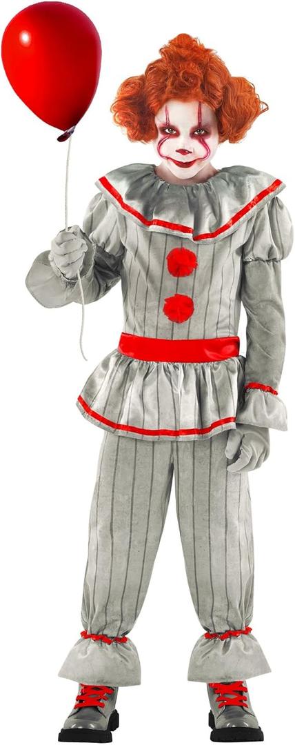 Morph Scary Clown Costume - Boys' Scary Clown Halloween Costume XL