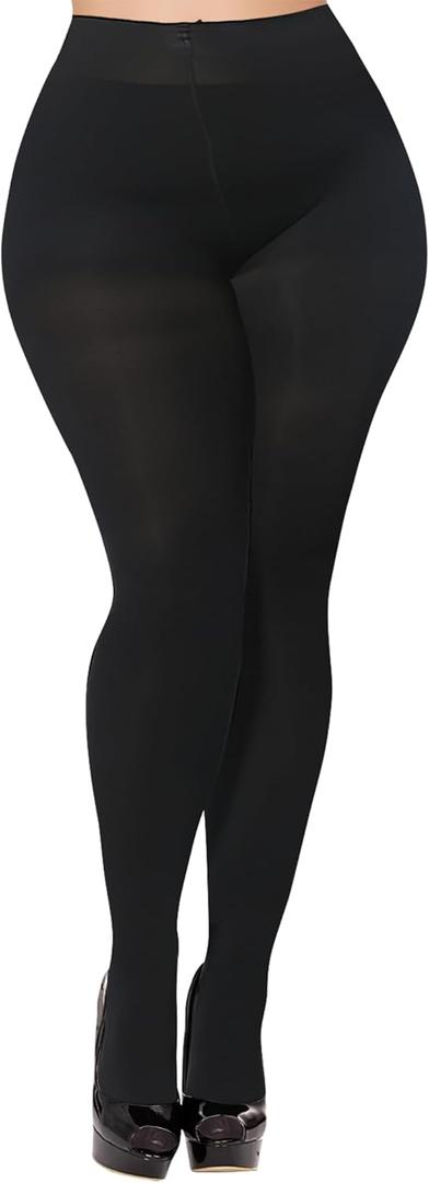 Buauty 80D Black Tights for Women,Opaque Tights Soft, High Waist Soft Nylon Pantyhose (Black)