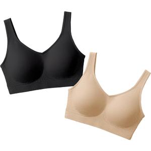 SHAPERMINT Wireless Bras for Women No Underwire Small to Plus Size Bralettes with Support and Natural Lift, 3XL