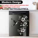 Dishwasher Magnet Sticker Cover Panel Decal Refrigerator Magnetic Sticker Decorative for Kitchen Decoration,Fridge Door Cover,Home Appliances Decor Stickers 23.03"x25.59", 23"x26"