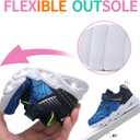 Light Up Shoes Toddler Boys Breathable Mesh LED Flashing Walking Sneakers for Toddler and Little Kids (Blue)