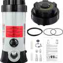 CL200 Inline Chlorinator Replacement Compatible with Hayward Automatic Chlorinator Feeder for in/Above-Ground Pools Fertilizer Dispenser Inline Automatic Chemical Feeder with CLX200K O-Ring