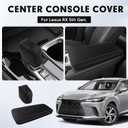 Autorder 2PCS Center Console Cover for 2023 2024 2025 Lexus RX350/RX350h/RX450h+/RX500h Accessories Gear Shift Knob Cover Anti-Scratch Leather Armrest Cover&Shift Knob Cover