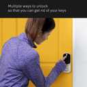 Yale Satin Nickel Assure Lock Entry Door Handle with Wi-Fi Connected Keypad, Smart Door Lock with Handle and Back-Up Key for Single Hole Entry Door, YRL216-WF1-619