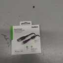 Belkin BoostCharge Braided Lightning Cable - 3.3ft/1M - MFi Certified Apple iPhone Charger USB to Lightning Cable - iPhone Cable - iPhone Charger Cord - Apple Phone Charger - Black, 3.3 Feet / 1 Meter