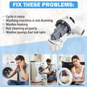 W11399437 W11259498 Washer Drain Pump Assembly Compatible with Whirlpool Maytag Kenmore Crosley Washing Machines, Replaces 4961028 AP6974144 PS12731241 EAP12731241 B25-3A04