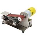 KIMISS Mini Belt Sander Electric DIY Polishing Sanding Machine Sharpener Grinder AC110‑240V Professional Accessories (US Plug 100 to 240V 895(200W))