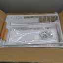 PXRACK Under Sink Organizer, Adjustable Height, 2 Tier Pull Out Under Cabinet Organizer, Slide Out Thickened Metal Under Sink Storage for Kitchen Bathroom Laundry Pantry Cabinet, White, Large-1-Pack