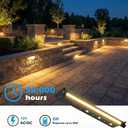 12inch Retaining Wall Lights 5W LED Hardscape Paver Lighting,2700K Soft White Waterproof Outdoor Step Lights,12V AC/DC Low Voltage Landscape Lighting-8Packs