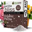Perlite Bliss (24 Qts) - Organic Perlite for Plants - Coarse Perlite Bulk Soil Amendment - Chunky Perlite for Plants, Potting Soil, Garden Soil, & Coco Coir - Horticultural Perlite for Gardening