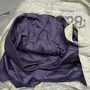 Bare Home 100% Organic Cotton Sateen Fitted Sheet - 400 Thread Count - Smooth Sateen Weave - Breathable & Cooling - Hotel Luxury - Durable Fitted Sheet - Deep Pocket (Full XL, Dusty Purple)