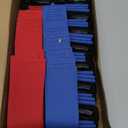 Flag Football Belts, 14 Player Flag Football Set with 42 Flags for Kids Youth and Adults Training Equipment (Red and Blue)
