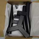 SHAINFUN Adjustable Elevated Dog Bowls Stand Compatible with 6 to 8 inch Wide Raised Stand with Metal Material for Medium and Small Sized Dogs (Bowl Not Included) (Height: 7.8", Width: 5.2-7.8", Black-HS)