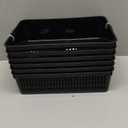 Hommp 6-Pack Plastic Paper Storage Baskets Trays, Black A4 Storage Basket (13.7" x 9.6" x 3.5")
