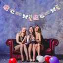 30th Birthday Banner-Thirty Birthday Party Decorations Garland, Happy 30th Birthday Hanging Bunting for Women, 30 Flirty & Thriving Birthday Party Supplies, Photo Backdrop Decor for 30th Birthday Celebration